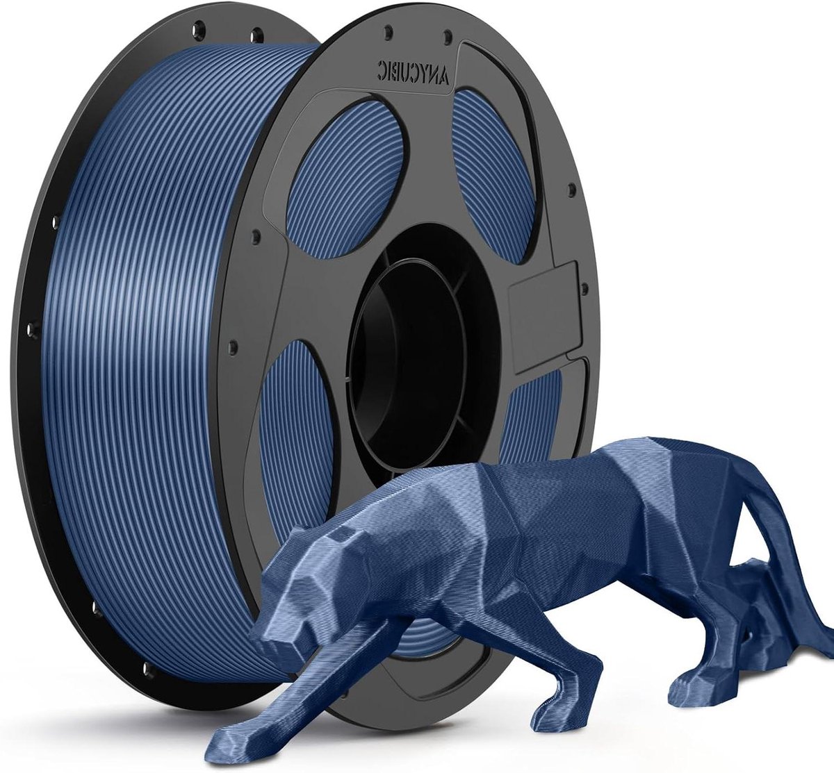 3D Printer Filament - Metaal PLA - Modelbouw Projecten - Metallic Glans Afwerking - 1.75 mm - Blauw Metallic
