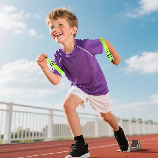 Arm Swing Trainer - Loop Hulp - Atletische Prestaties Verbeteren - Verstelbare Positie - 27-30 cm - Groen — afbeelding 3