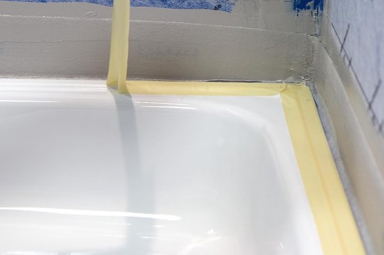 Badrand Hoek - Afdichtingshoek Binnenhoek - Waterdicht Maken - Eenzijdig Zelfklevend - 15.5 x 15.5 cm - Grijs — afbeelding 2
