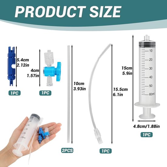 Fietsband Reparatie - Tubeless Set - Banden Onderhoud - Snelle Afdicht Injectie - 60 ml - Transparant — afbeelding 4
