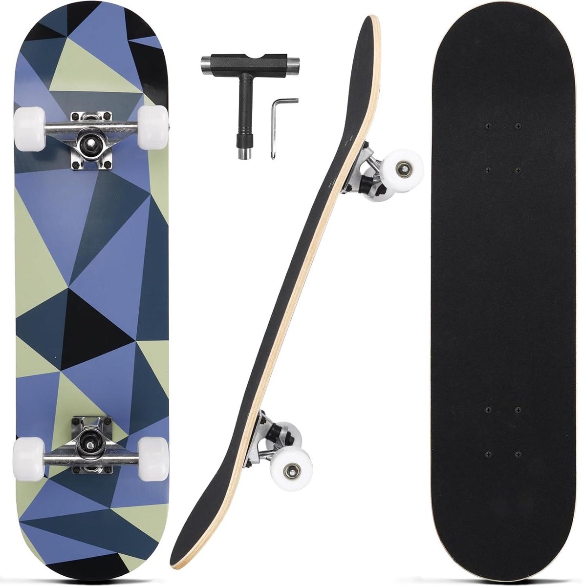 Compleet Skateboard Longboard Straat cruisen Dubbele kick concave 31 inch Creatief design