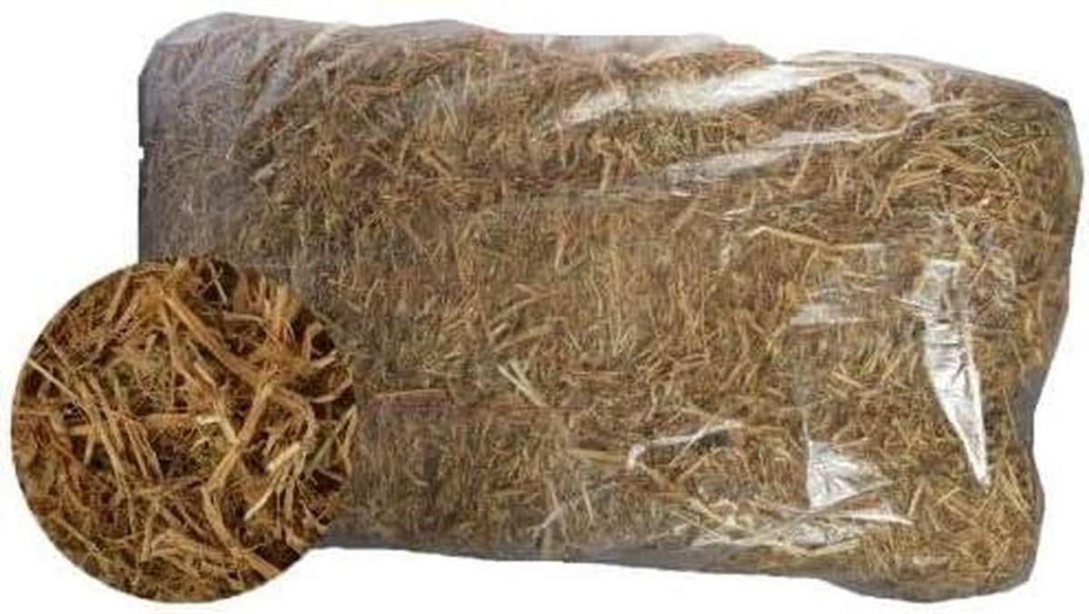 Strooisel Balen - Dieren Bodembedekker - Verbeteren Klimaat - Gedroogde Erwtenstro - 10 kg - Niet van toepassing