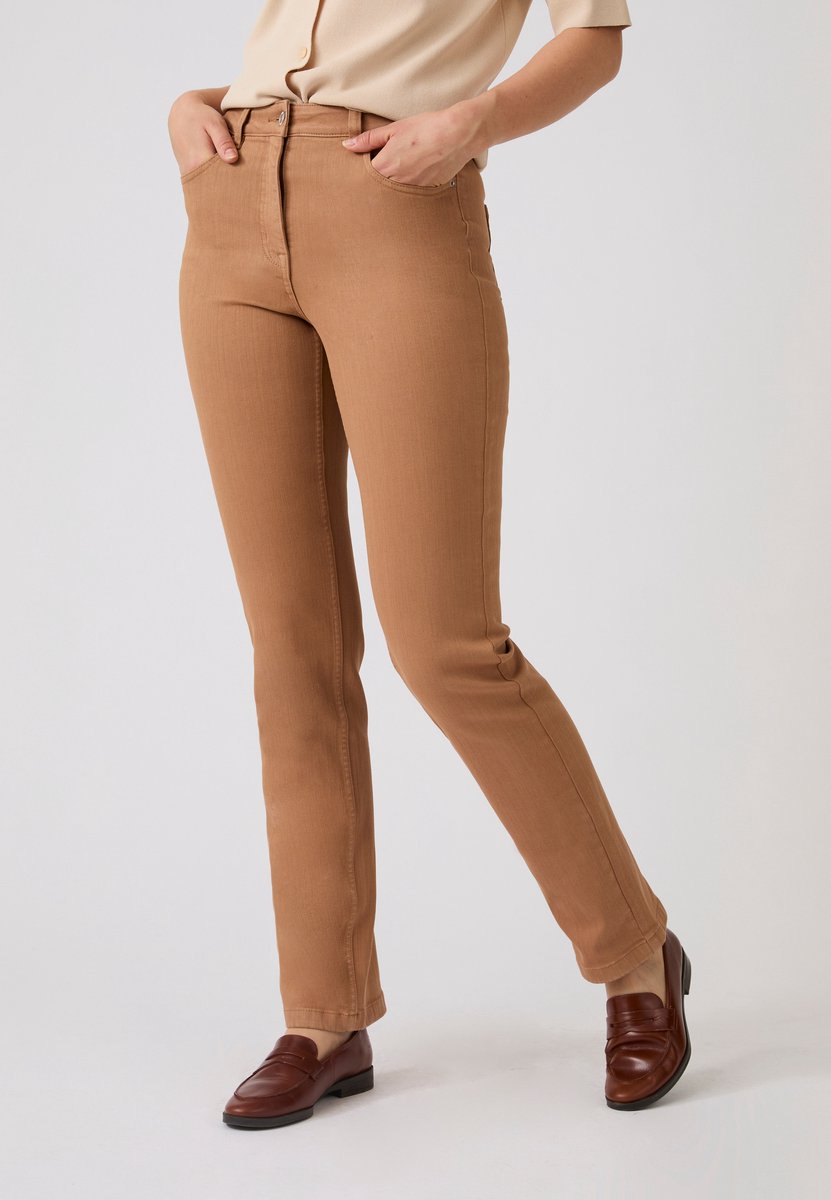 Damart - Jeans straight fit Perfect Fit by Damart - Dames - Bruin - 50