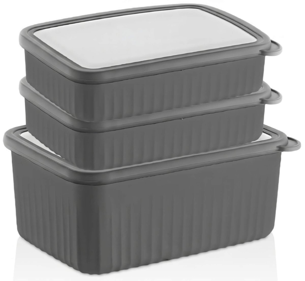 VIP Ahmet - Luchtdichte Vershoudbakjes Set - 3 Stuks - 1 x 2,7 L en 2 x 1,5 L - BPA-vrij