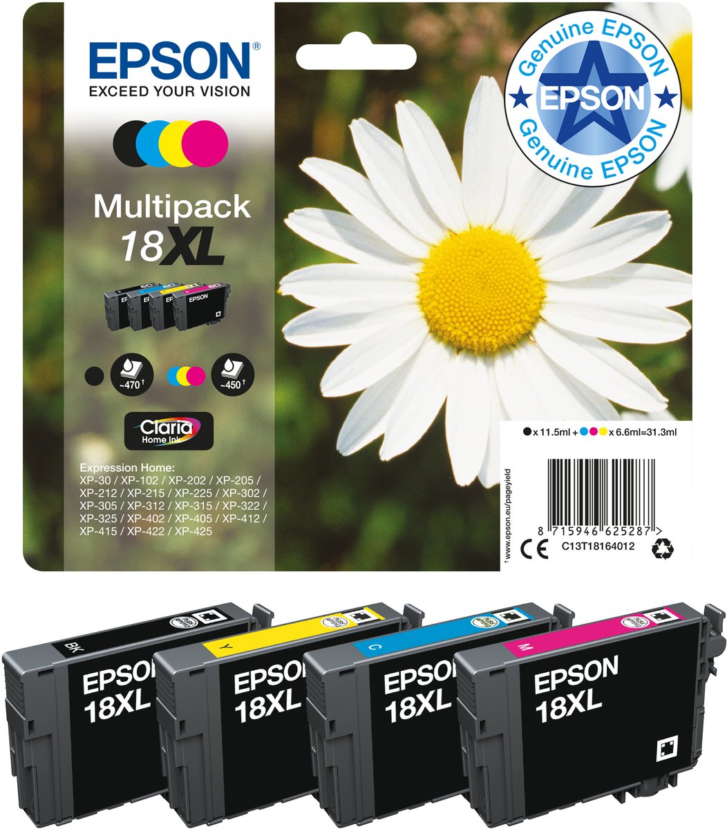 Bol.com Epson 18 - Inktcartridge / Zwart aanbieding