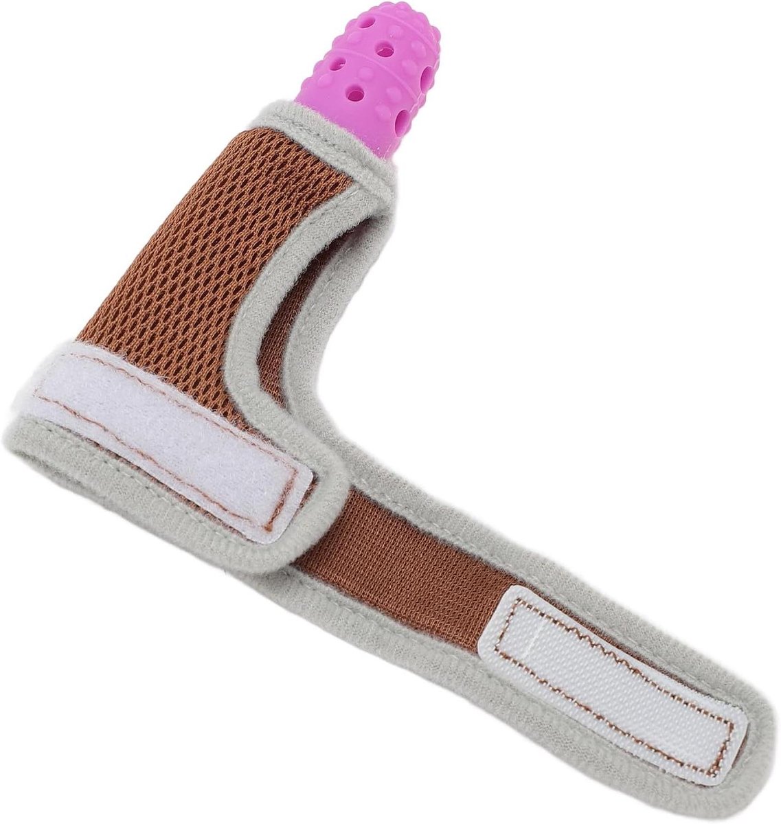 Baby Vingerbeschermer - Duimzuigerwanten - Stoppen Duimzuigen - Verstelbare Polsband - 10 cm Hoogte - Paars