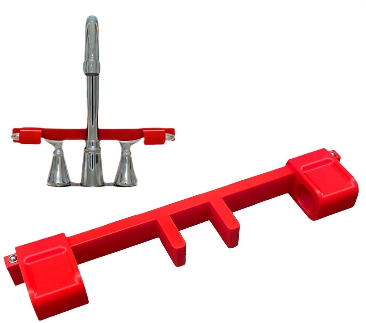 Kraan Handvat Lock - Kinderbeveiliging - Huisdierveiligheid - Universele Pasvorm - 24 x 5 x 2.5 cm - Wit