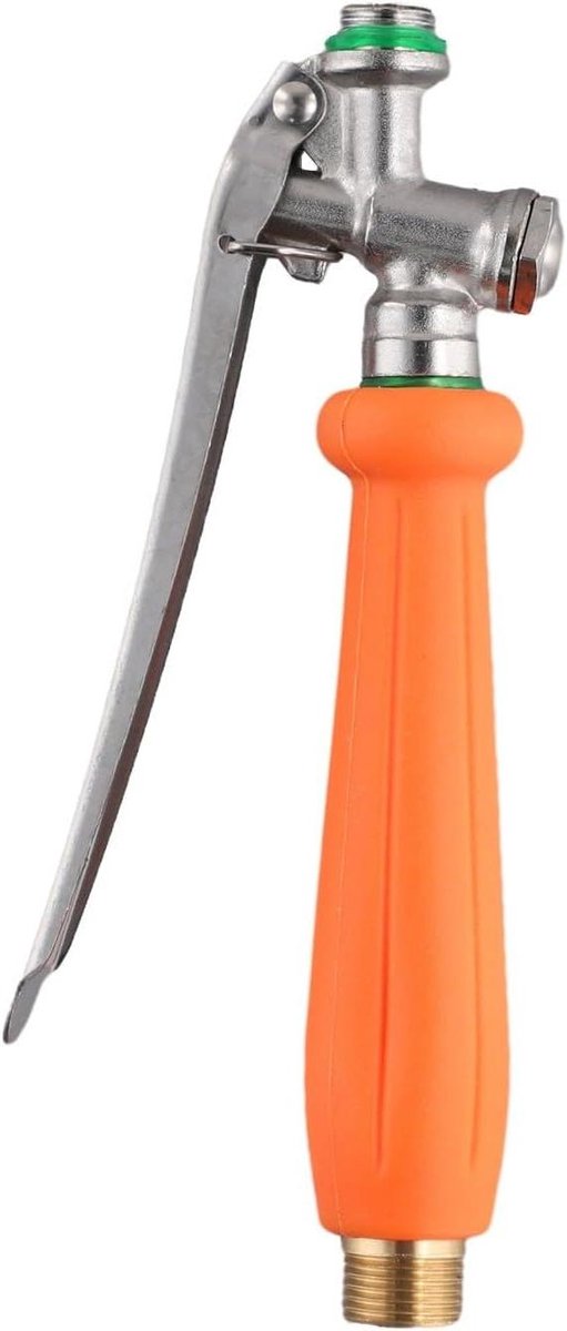 Trigger Sproeier Handvat - Verstelbare Spuitkop - Tuin en Auto - Massieve Messing Constructie - 18cm Klein - Rood