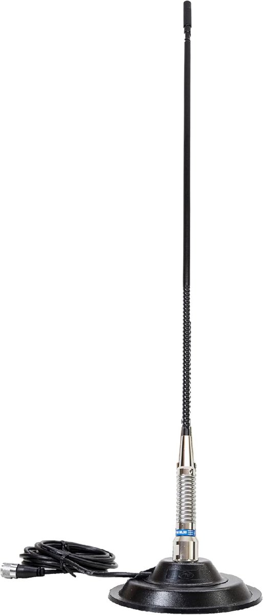 Antenne - Communicatie - Verkeer - Magnetische voet - 75 cm - Zwart