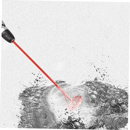 Mengstaaf Boor - Mixer Opzetstuk - Cement Verf Mengen - Efficiëntie Verbeteren - 40cm Lengte - Zoals Getoond — afbeelding 5