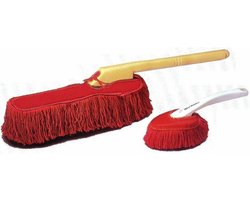 Auto Stofwisser Set - Interieur Exterieur Borstel - Snelle Stofverwijdering - Paraffinewas Behandeling - 61 cm Lengte - Wit