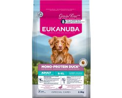 Eukanuba Hondenvoer Droog Special Care Adult Mono-Protein Eend - 3 x 2,3 kg - Voordeelverpakking