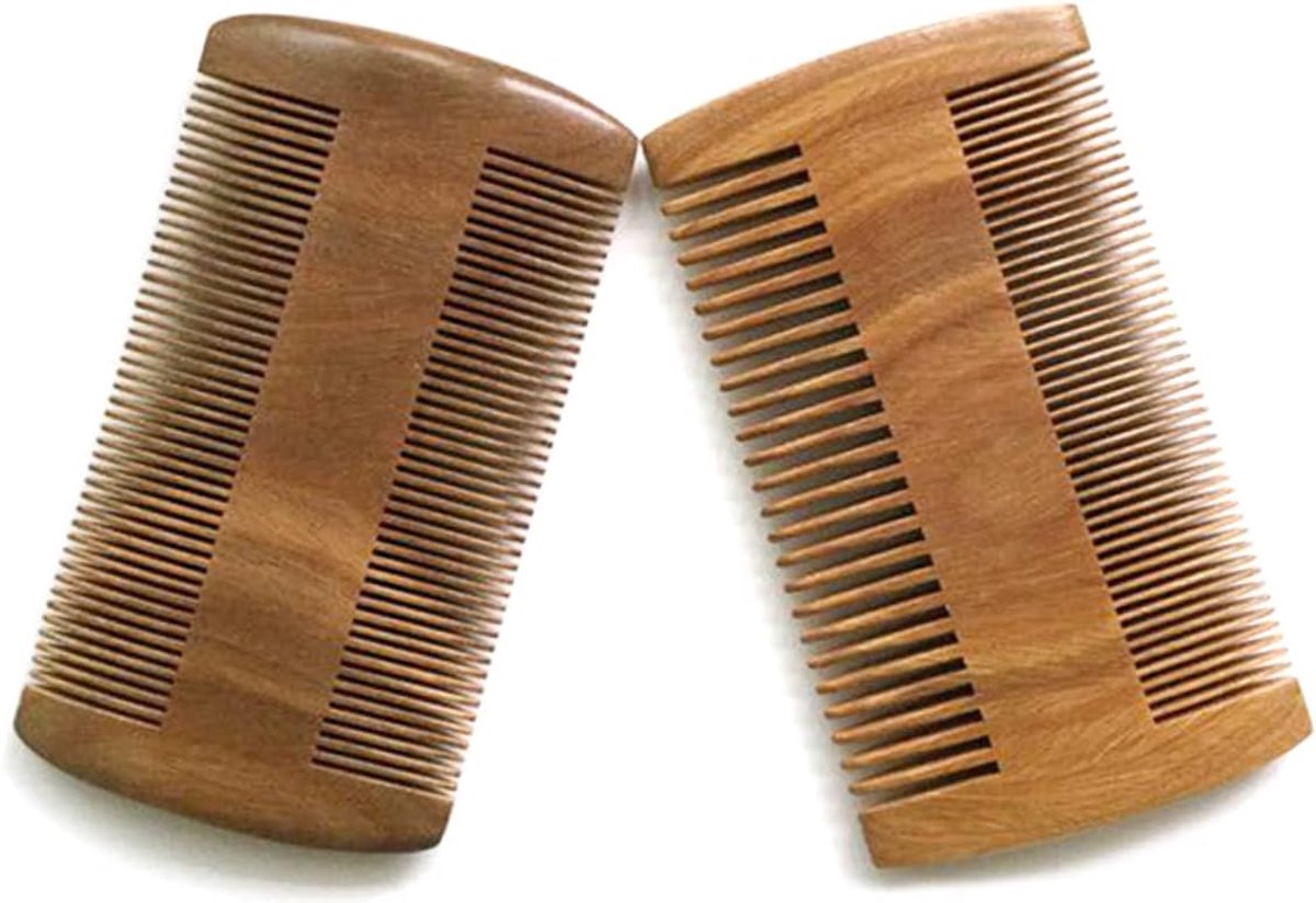Houten Haar Kam - Baard Kam - Dagelijks Gebruik - Natuurlijk Sandelhout - 10 cm