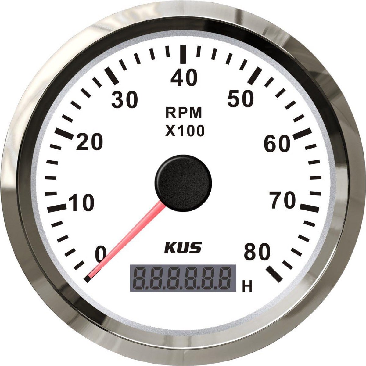 Universele Toerenteller met Urenteller 8000 RPM voor Benzine Motoren 12V/24V
