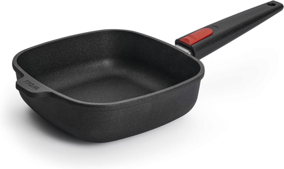 Gietijzeren Koekenpan 20x20 cm - Geschikt voor Inductie en Ovenbestendig