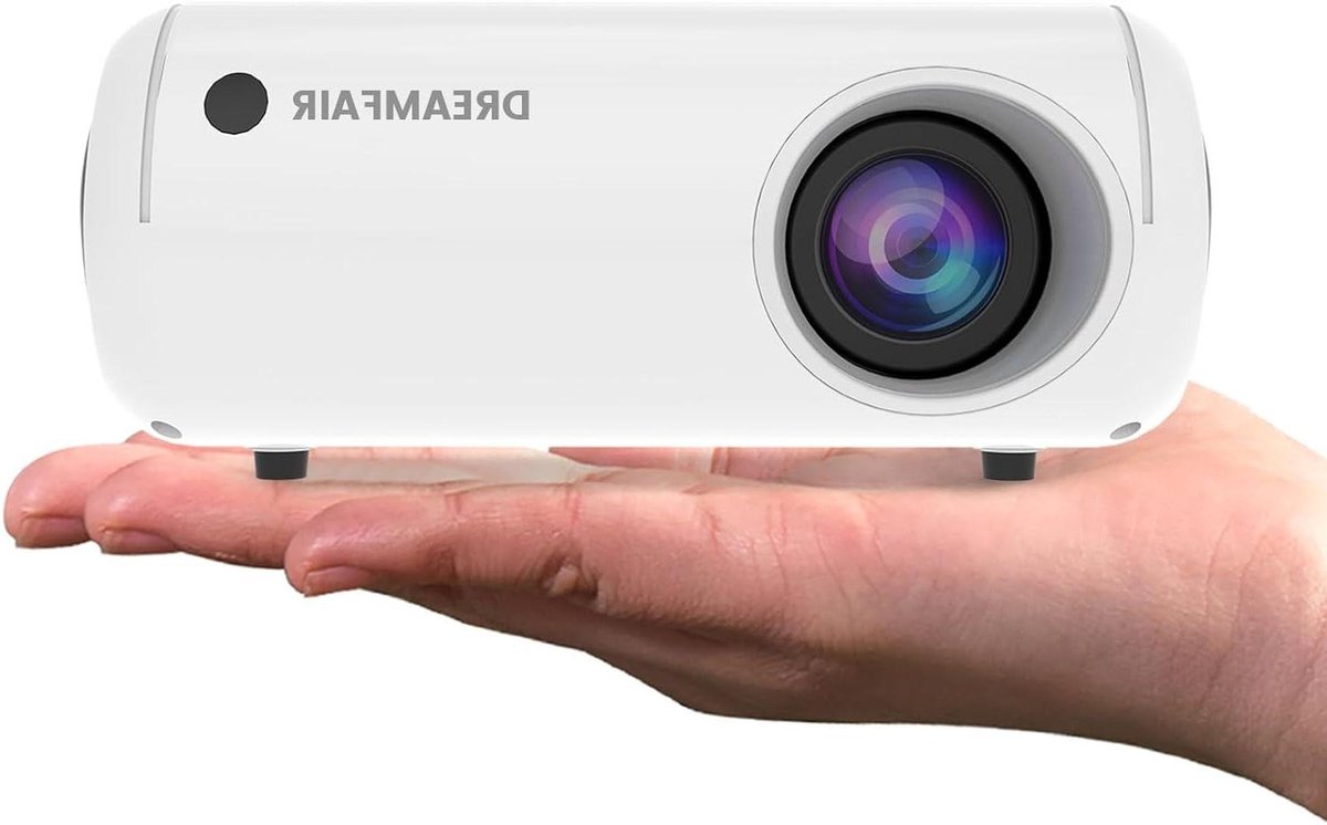 Mini Projector - Draagbare Videoprojector - Thuisbioscoop Creëren - Automatische Keystone Correctie - 26-120 inch scherm - Wit
