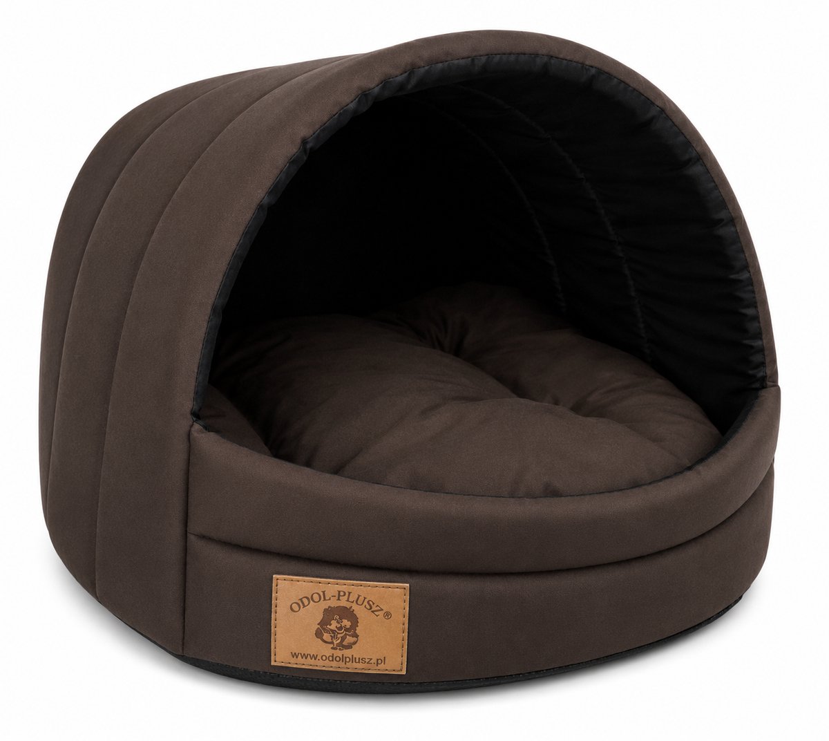 Honden- en Kattenhuis Bed - Maat L, Comfortabel, Duurzaam, Wasbaar, Ideaal voor Honden en Katten, Stevig en Warm, bruin