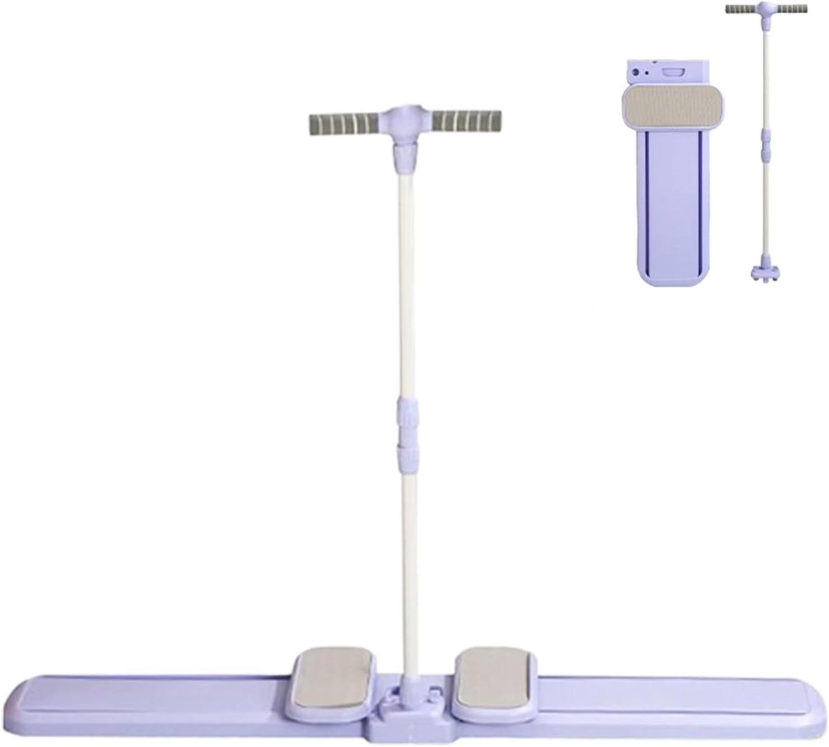 Ski Fitnessapparaat - Cardio Trainer - Full Body Workout - Vouwbaar Ruimtebesparend - 126x94cm - Zwart