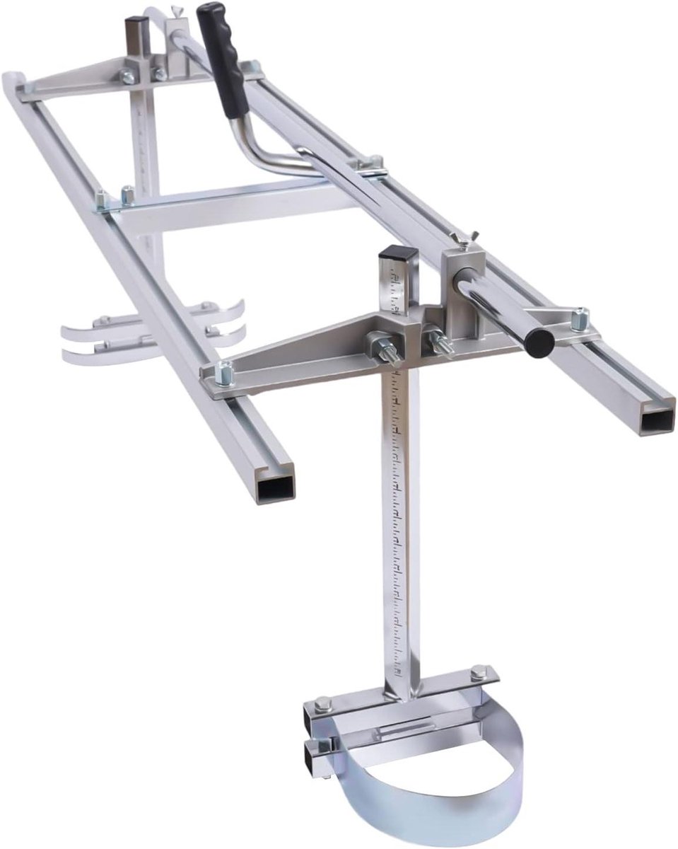 Kettingzaag Molen - Houtzaag Hulp - Planken Zagen - Verstelbare Breedte - 48 inch - Zilver