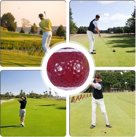 Kleurrijke Golfballen - Oefenballen Assortiment - Golf Training - Dubbellaagse Kern - 4.2 cm - Multicolor — afbeelding 4