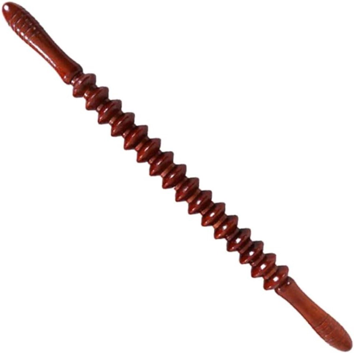 Houten Massagestaaf - Rolmassage Stok - Ontspanning Bevorderen - Hout met Hoge Dichtheid - 53 cm - Natuurlijk Hout