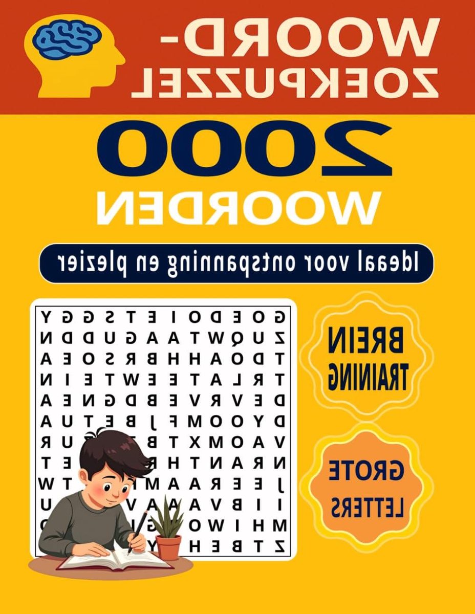 Woordzoekboek - Puzzelboek Grote Letters - Ontspanning Breintraining - 2000 Woorden - 129 Pagina's - Niet gespecificeerd