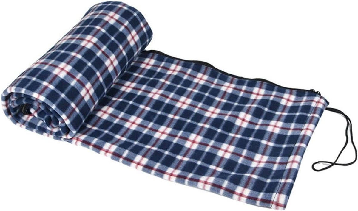 Slaapzak Voering - Fleece Liner - Kamperen en Reizen - Ultralicht en Warm - Standaard - Zwart