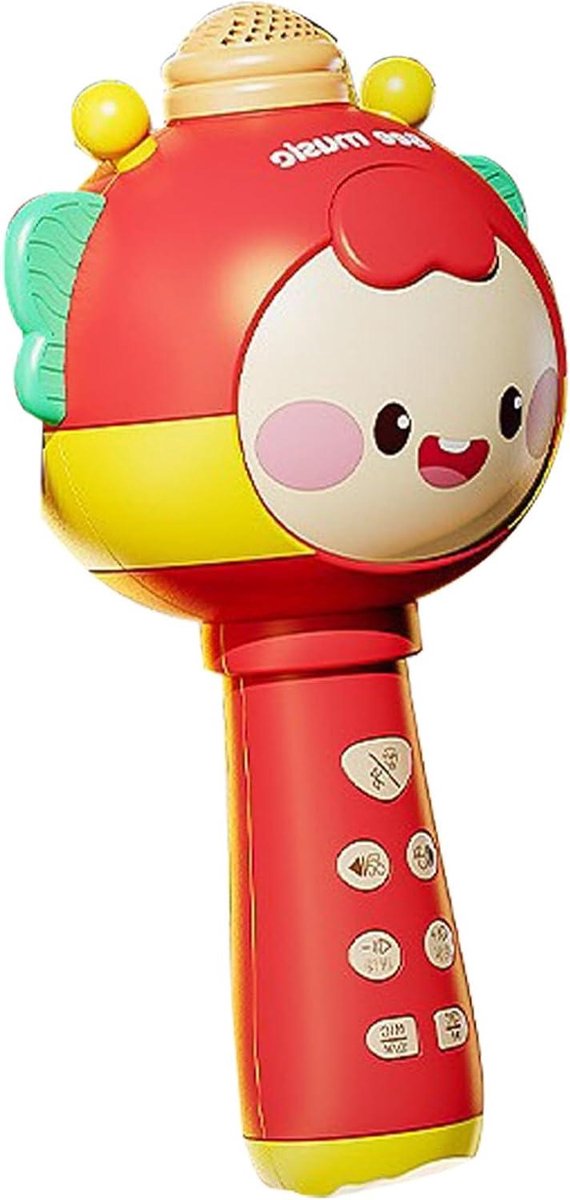 Speelgoed Microfoon - Karaoke Machine - Kinderfeestjes Vieren - Educatief Ontwerp - 21 x 11 x 11 cm - Rood
