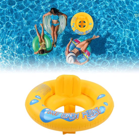Baby Zwemzitje - Opblaasbare Zwemhulp - Waterpret Veilig - Dubbele Luchtkamer - 8-48 Maanden - Blauw — afbeelding 2