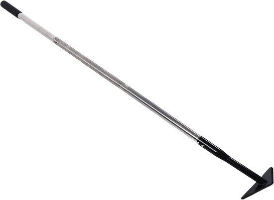 Driehoekige Tuinschoffel - Onkruidverwijderaar - Tuinonderhoud - Verstelbare Lange Steel - Tot 145 cm - Zwart — afbeelding 3