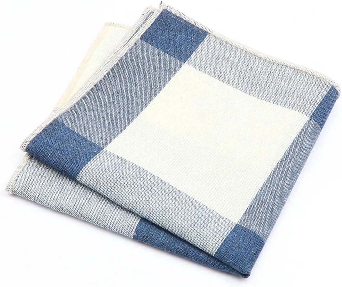 Zakdoeken Katoen - Herbruikbaar - Persoonlijke Hygiëne - Zacht Comfort - 25cm - Blauw Grijs Bruin