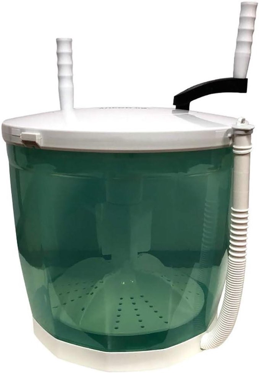 Mini wasmachine Draagbare wasser Snel kleine was Inklapbare handgreep 2 Kilogram Groen