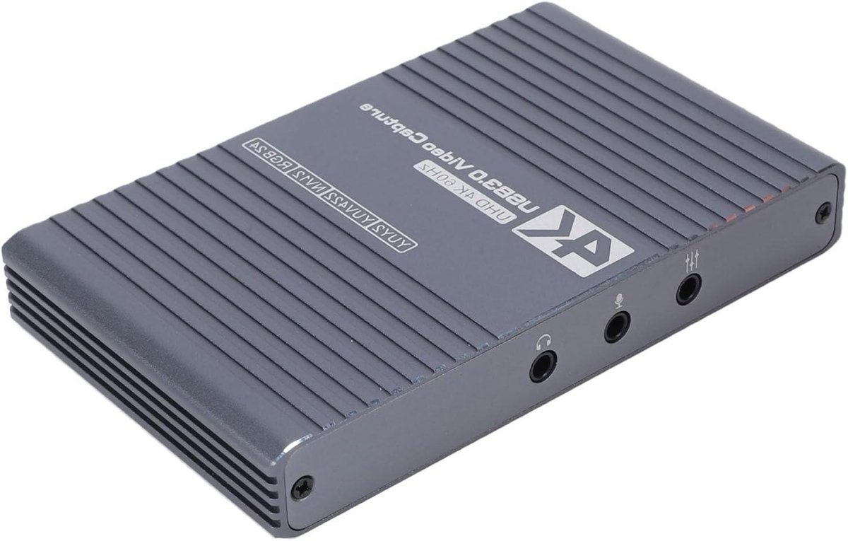 Video Capture Card - 4K HDMI - Streaming Gaming - USB 3.0 - 1080p 60fps - Zilver