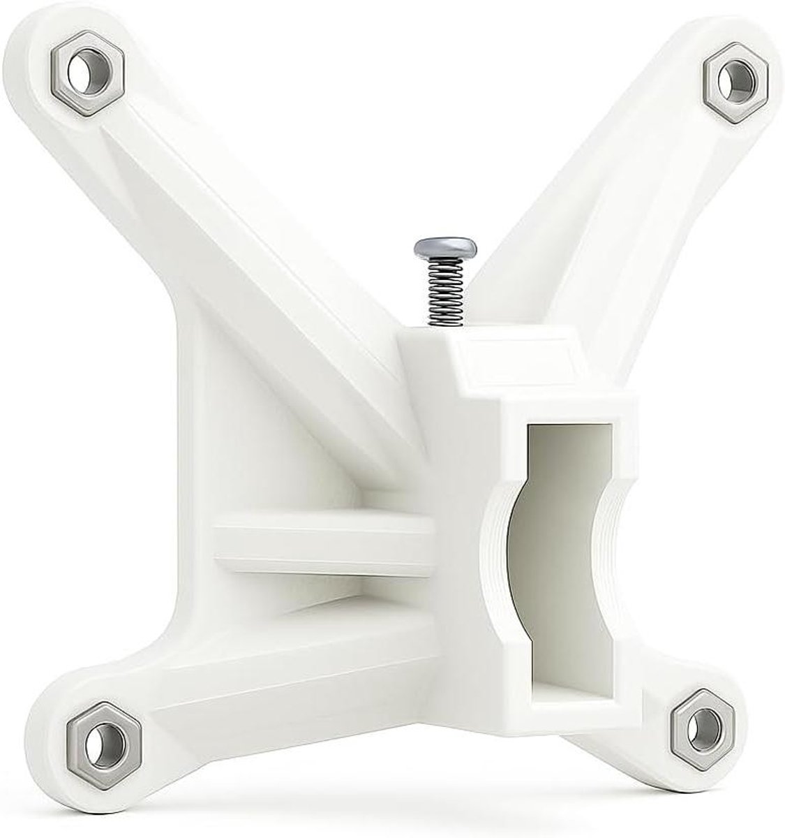 VESA Adapter - Monitor Beugel - Bureau Organiseren - Universele Compatibiliteit - 75x75mm - Wit