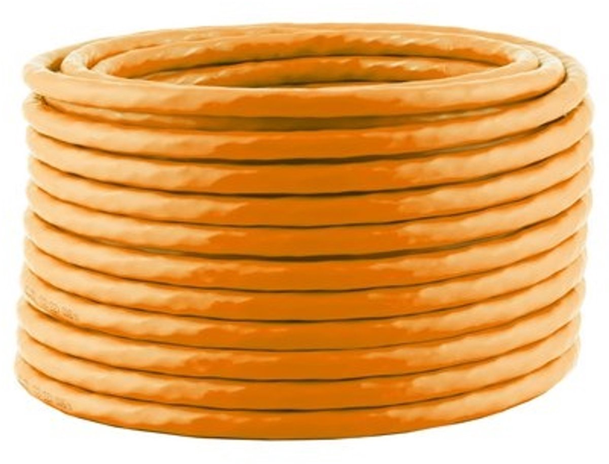 S/FTP CAT7 10 Gigabit Netwerkkabel - CCA - 23AWG - Stug - LSZH - 25 meter - Oranje