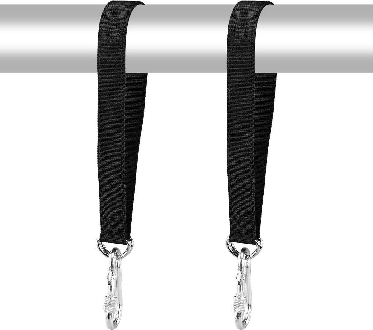 Schommelbevestiging Set - Hangmat Ophanging - Veilig Ophangen - Hoge Draagkracht - 200 kg - Zwart