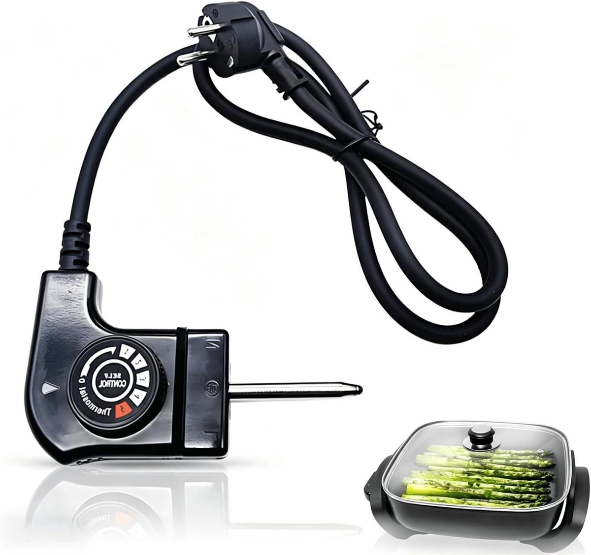Thermostaat kabel - Temperatuurregelaar - Precisie koken - Traploze instelling - 1 meter -