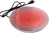 Verwarmde Drinkbak - Waterverwarmer Gevogelte - Hydratatie Winter - Thermostatisch Ontwerp - 25 cm Pakket - Zwart