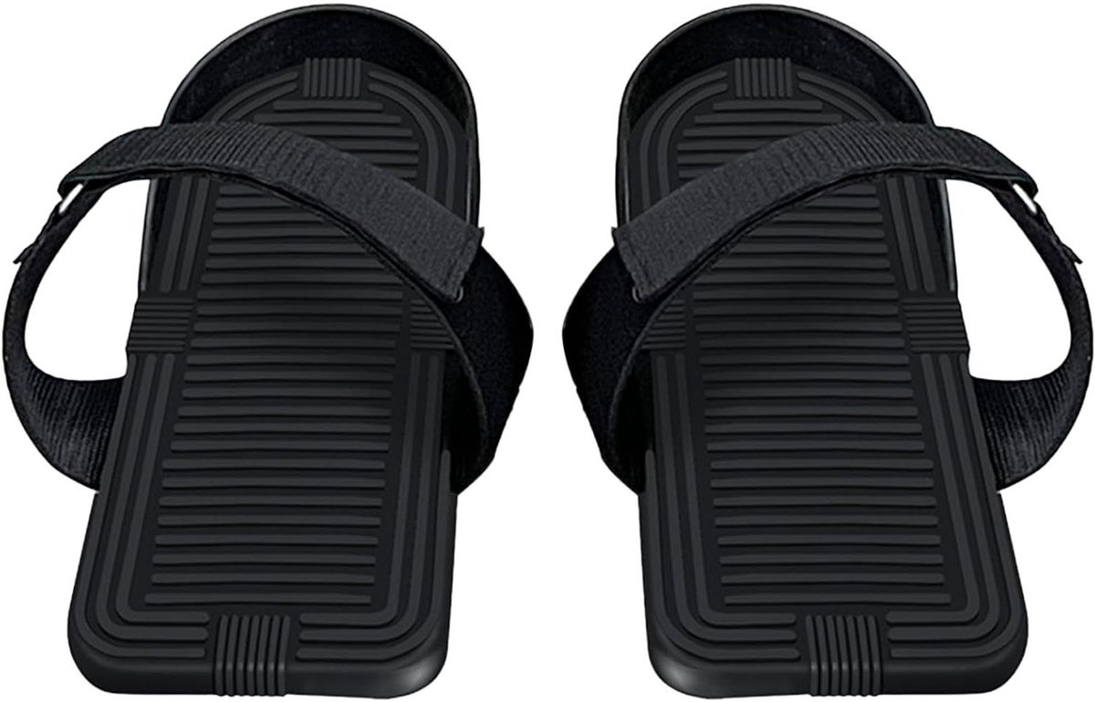 Roeipedalen - Fitness pedalen - Thuis trainen - Verstelbare weerstand - 14 mm gat - Zwart