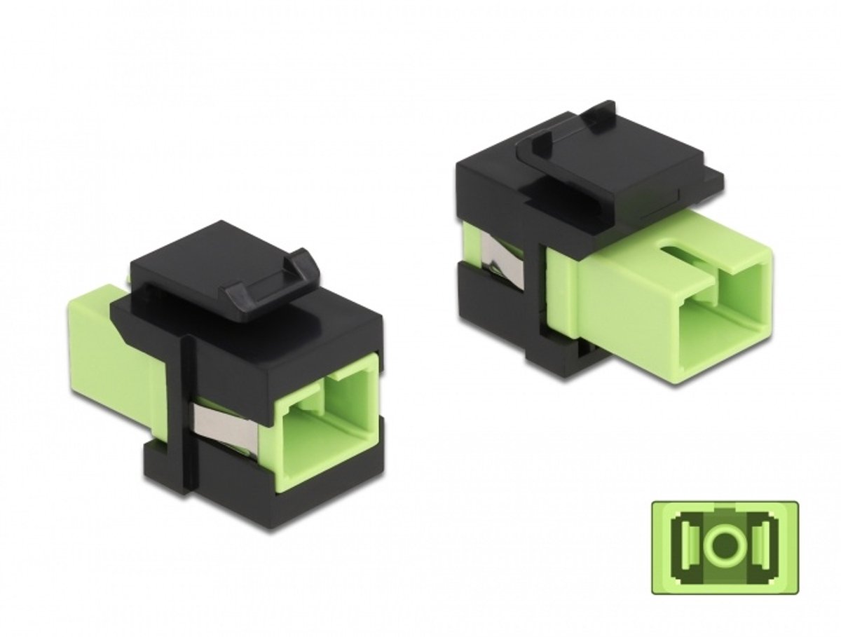 Keystone Module SC Simplex vrouw naar Sc simplex vrouwelijk limegreen / zwart