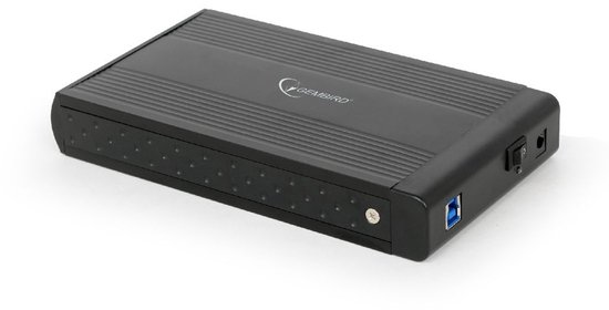 Externe HDD behuizing 3.5' SATA USB3.0 zwart