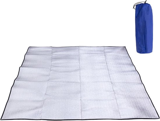Kampeermat - Luchtbed Opblaasbaar - Comfortabel Slapen - Waterdicht Vochtbestendig - 2 Meter - Zilver — afbeelding 5