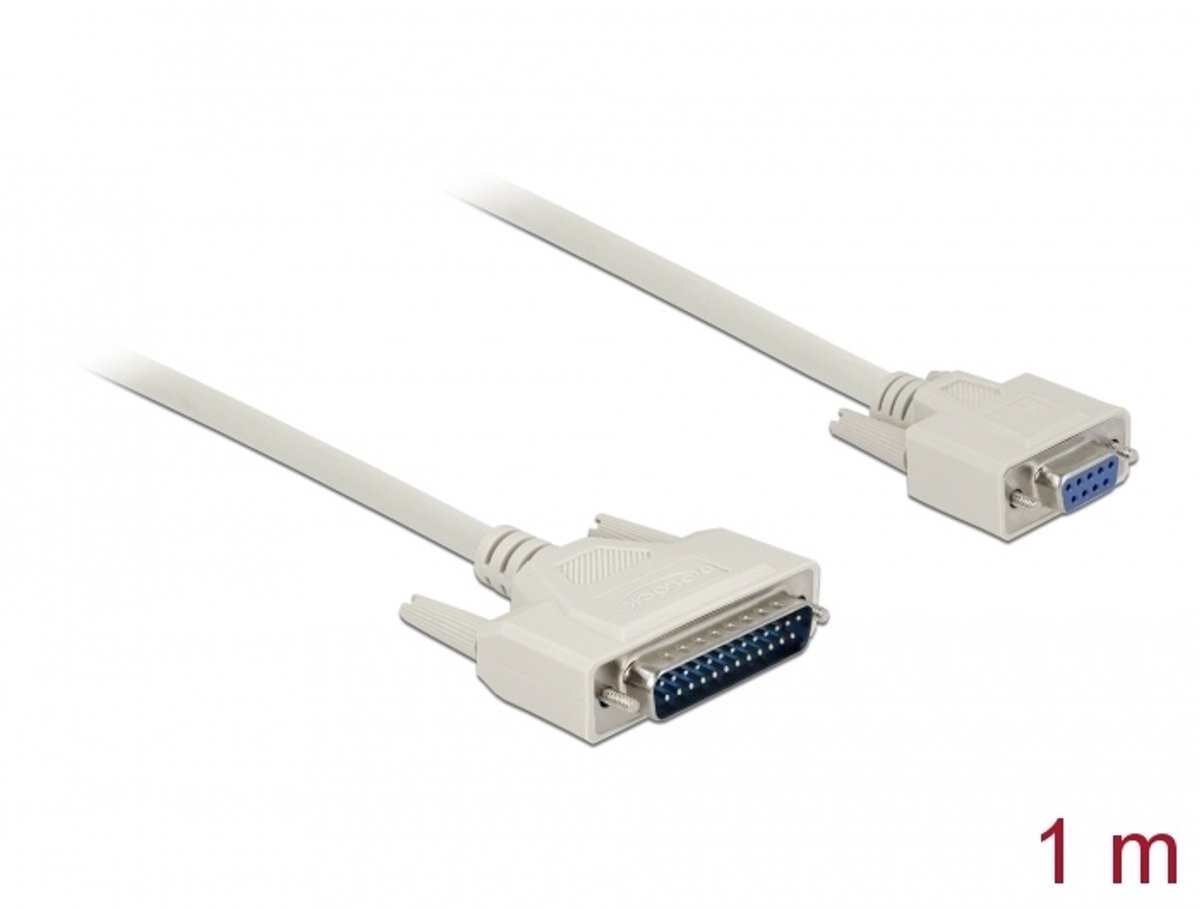 Seriële kabel D-sub 25 mannelijk tot d-sub 9 vrouwelijk 1 m