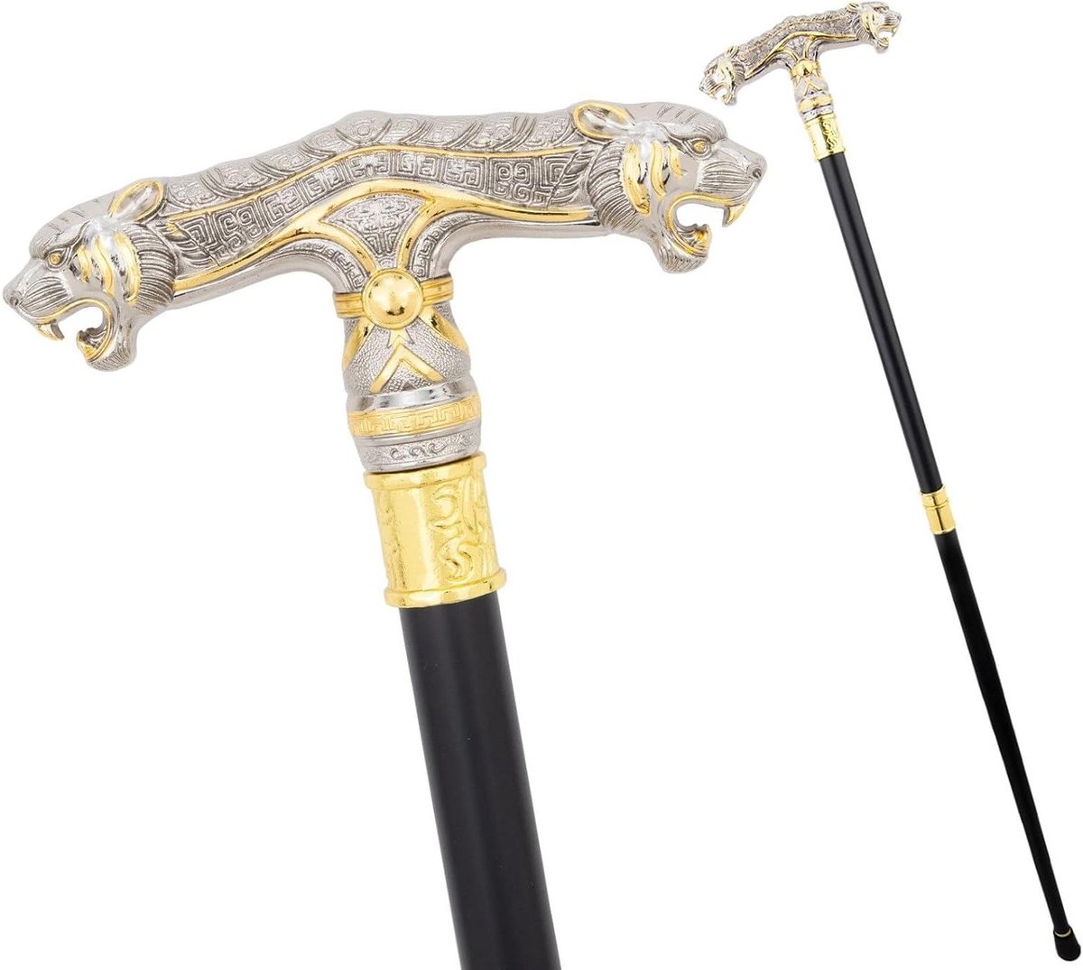 Luxe Wandelstok - Scepter Cosplay - Stabiele Ondersteuning - Afneembare Antislip - 92 Cm - Witgoud