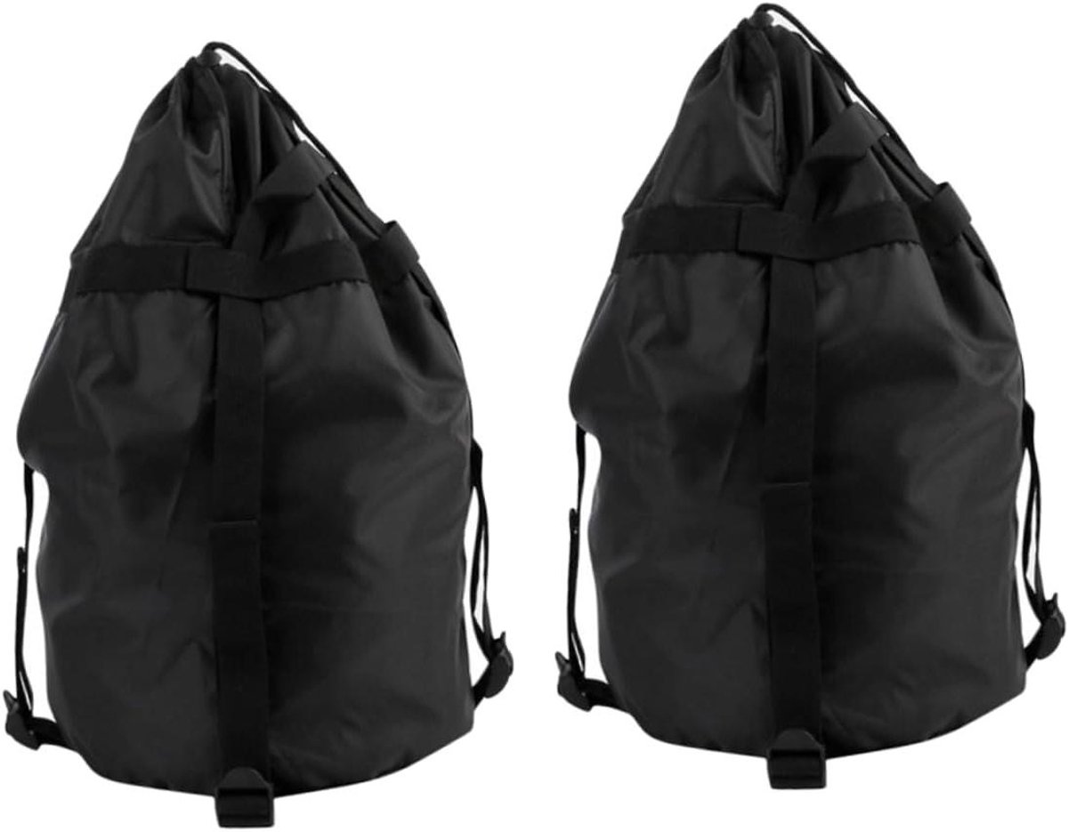 Compressiezakken Reis - Opbergzakken Kamperen - Ruimte Besparen - Vier Compressiebanden - 43 x 23 cm - Zwart