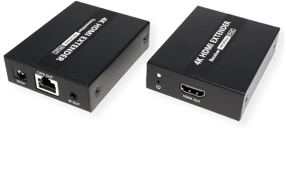 VALUE HDMI A/V Extender via Cat.6A kabel, 4K@30Hz, 40m