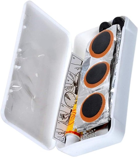 Fiets Band Reparatie - Patch Kit - Onderweg Herstellen - Compleet Set - 12x6x3cm - Diverse Kleuren van fiets — afbeelding 4
