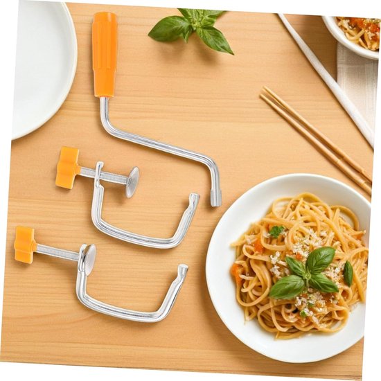Pastamachine Onderdelen - Handmatige Accessoires - Zelf Pasta Maken - Antislip Tafelklem - Universele Pasvorm - Diverse Kleuren van Pastamachine — afbeelding 5