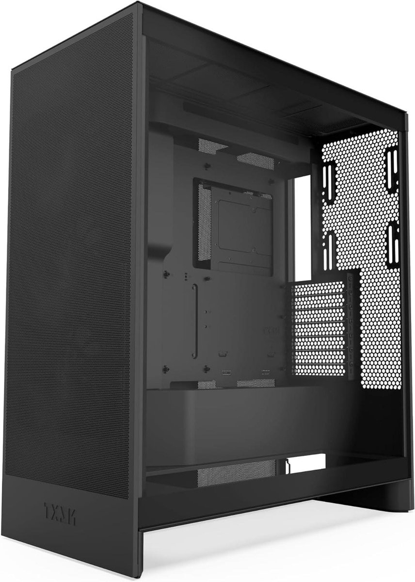 Computerkast - Mid Tower - PC Bouwen - Maximale Luchtstroom - ATX Ondersteuning - Zwart