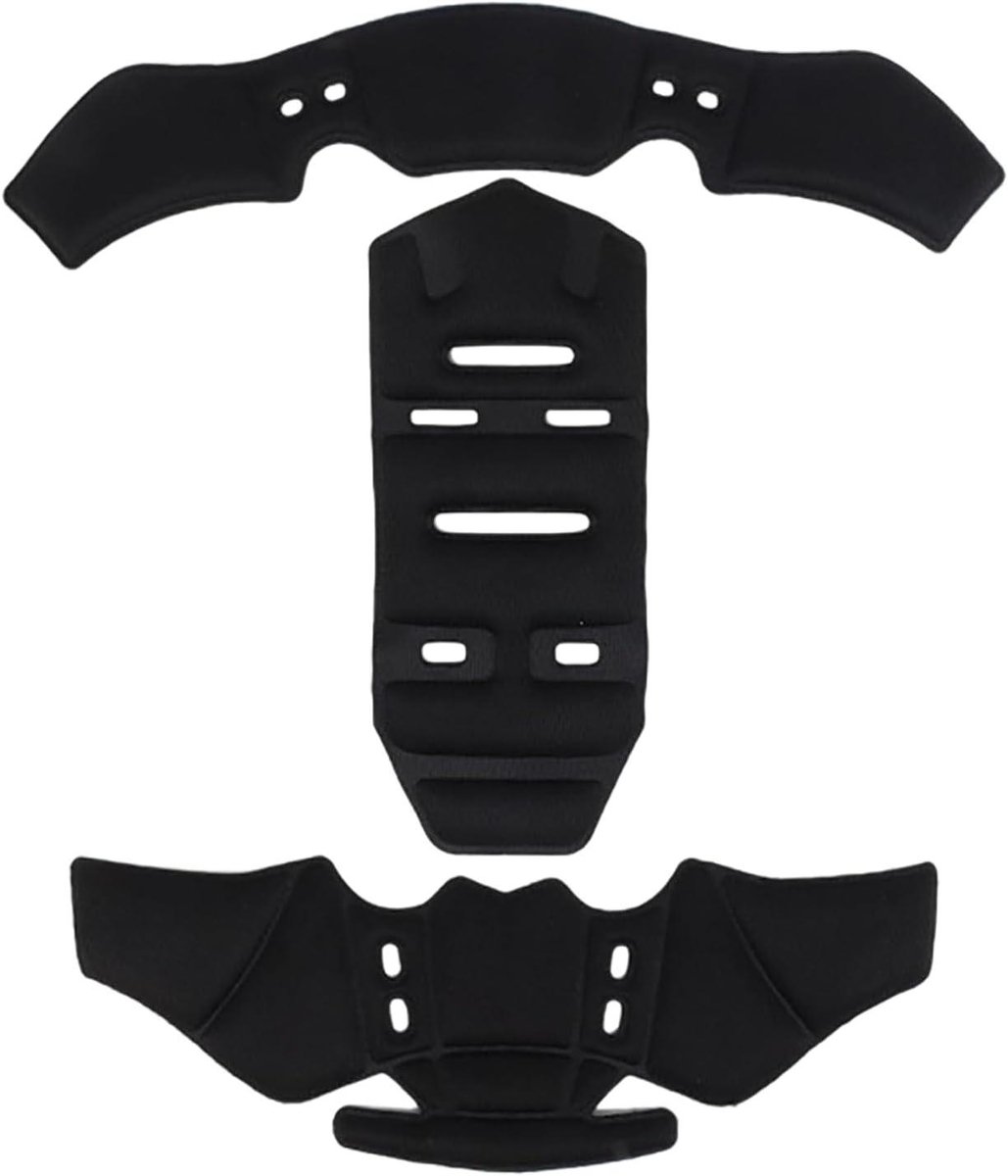 Helmvoering Vervangend - Binnenvoering Helm - Motorrijden Comfort - Zacht Ademend Materiaal - 1 Stuk - Zwart